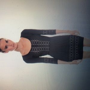 Nightcap Spiral Lace Scoop Dress in White